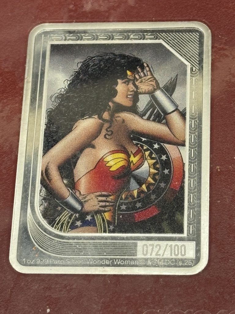 Wonder Woman collectible in the display case