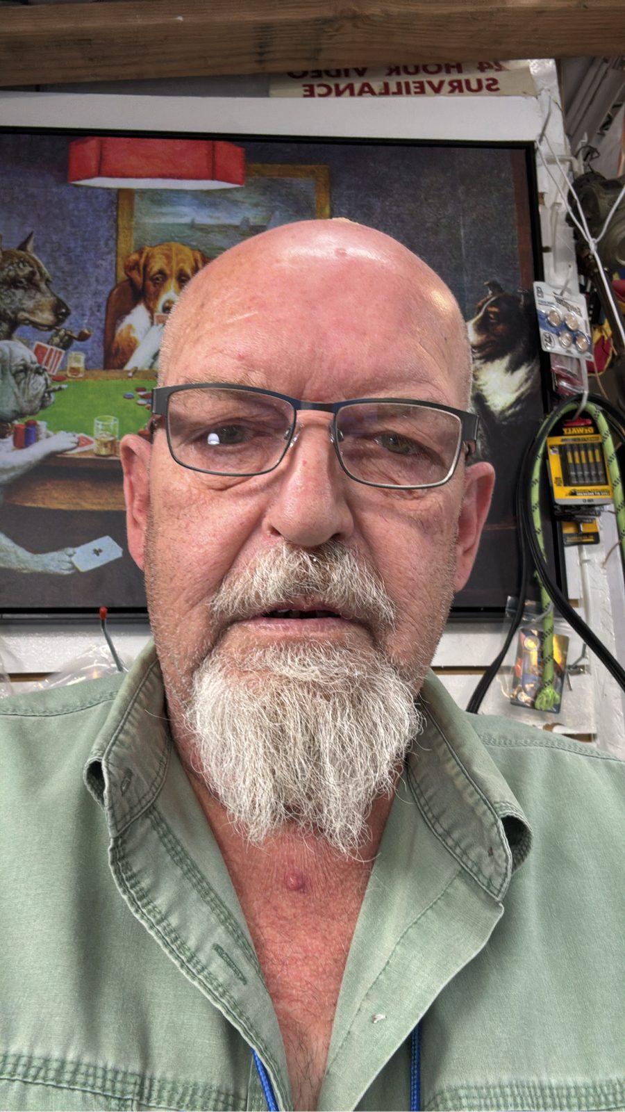 Russ, the owner, behind the counter at Dadd's